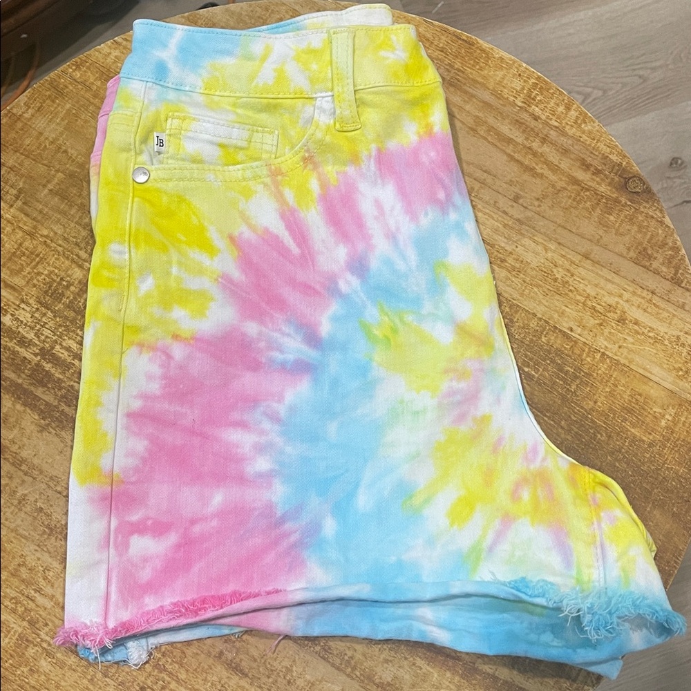Judy Blue Women's Colorful Tie-Dye Shorts size L - Picture 9 of 10